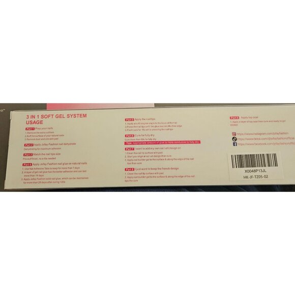 Jofay Fashion DIY Nail Tips Rounded Acrylic Nails 160Pcs Soft Gel Press-On Tips - Picture 8 of 9